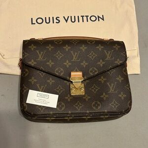 Louis Vuitton Monogram Crossbody Bag in Brown and Gold